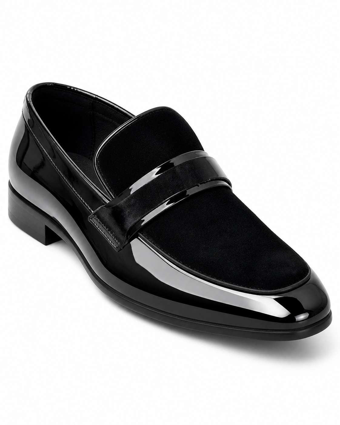 Stacy Adams Black Patent Strap Loafer