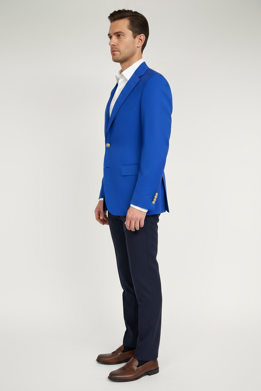 Modelo Azul Royal Lateral