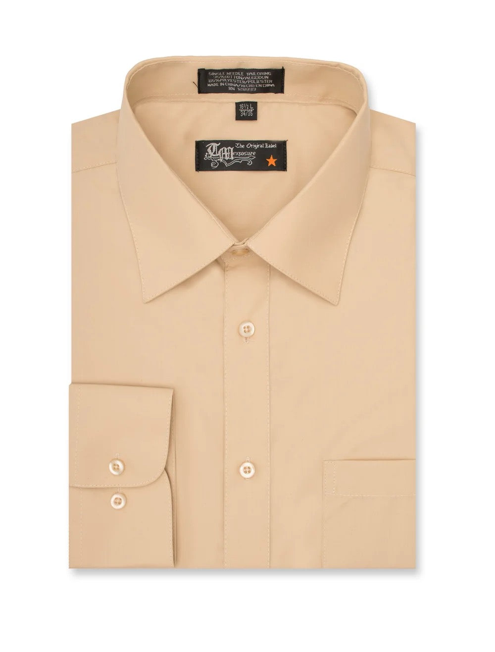 Long Sleeve Dress Shirt - Soft Yellow