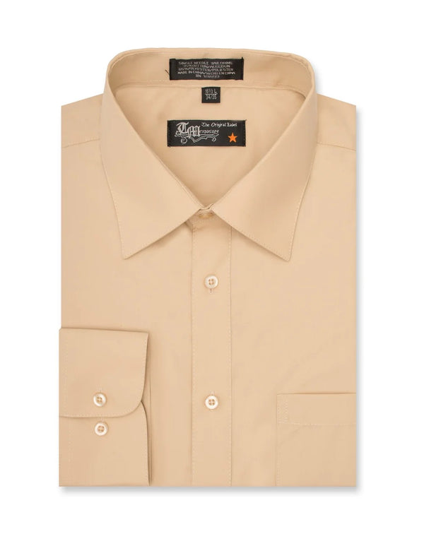 Long Sleeve Dress Shirt - Soft Yellow