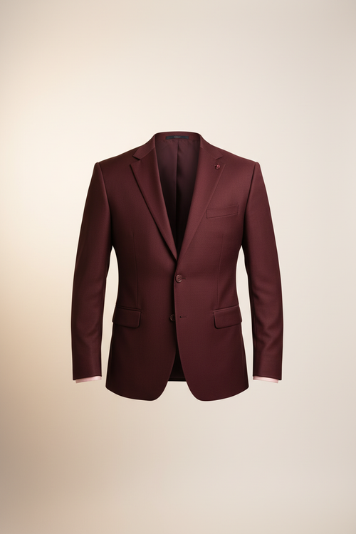Saco burgundy de estudio